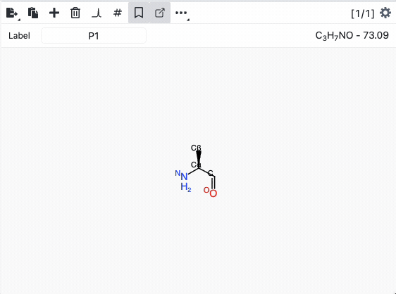Export labeled molecule as molfile V2000